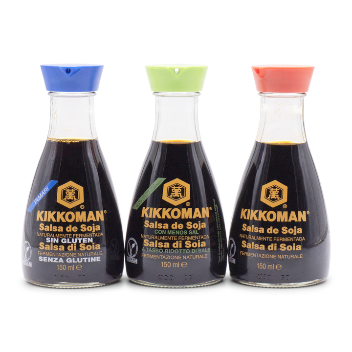 Set 3 Salse di Soia Kikkoman