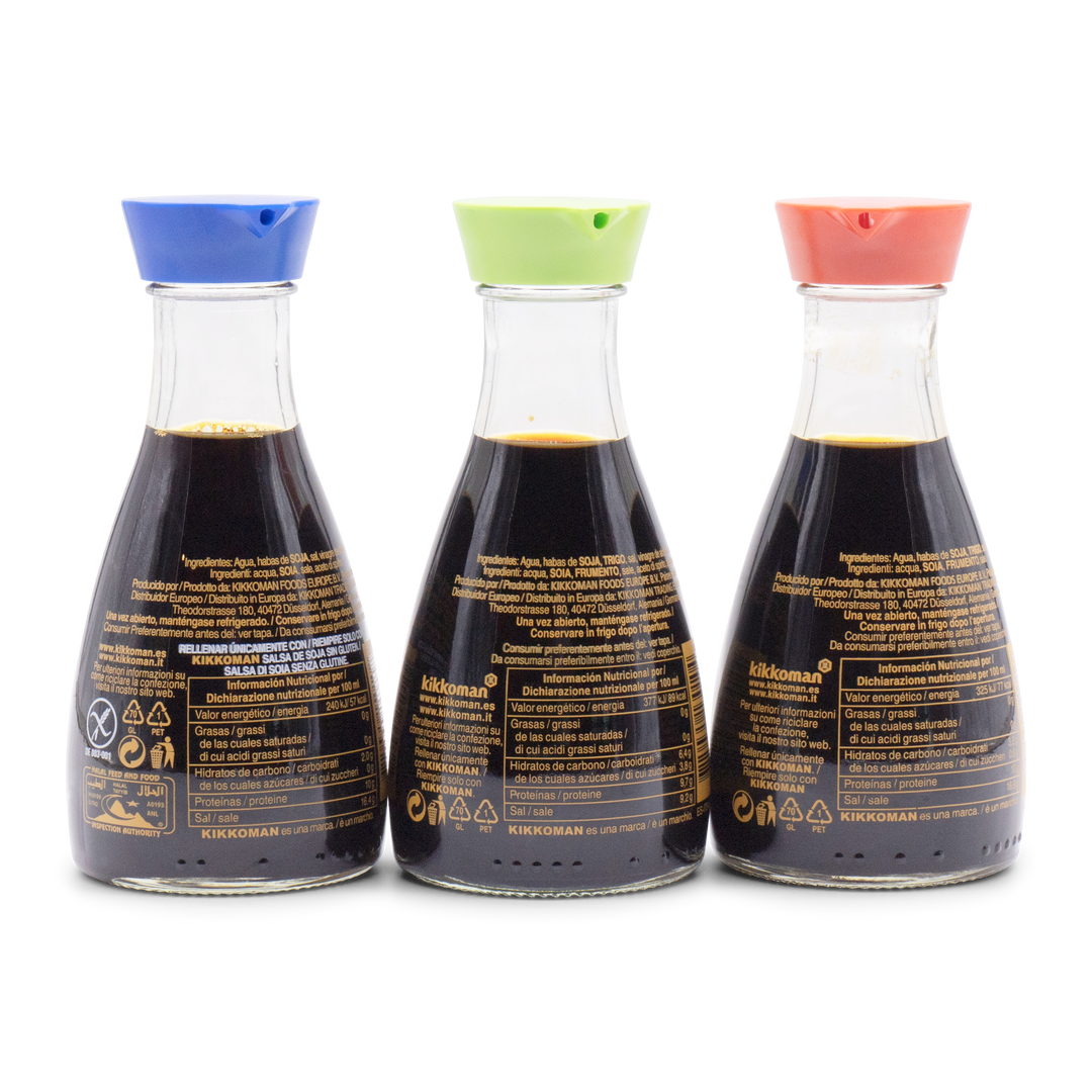 Set 3 Salse di Soia Kikkoman