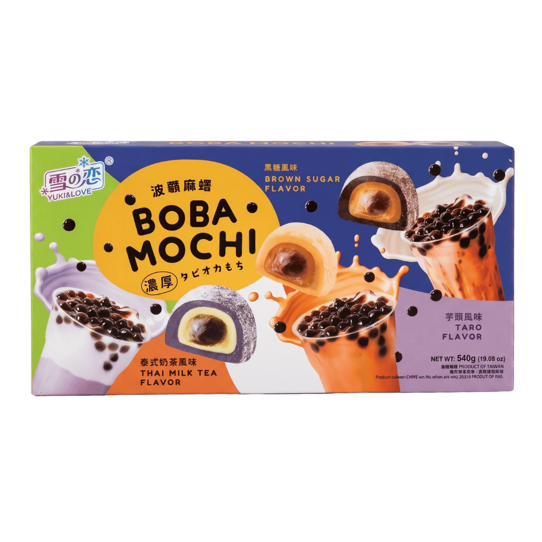 Boba Mochi Mix – Mochi Bubble Tea (Brown Sugar, Taro, Thai Milk Tea) 540g